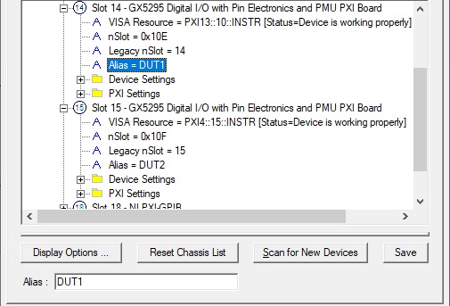Modifying Alias in PXI/PCI Explorer